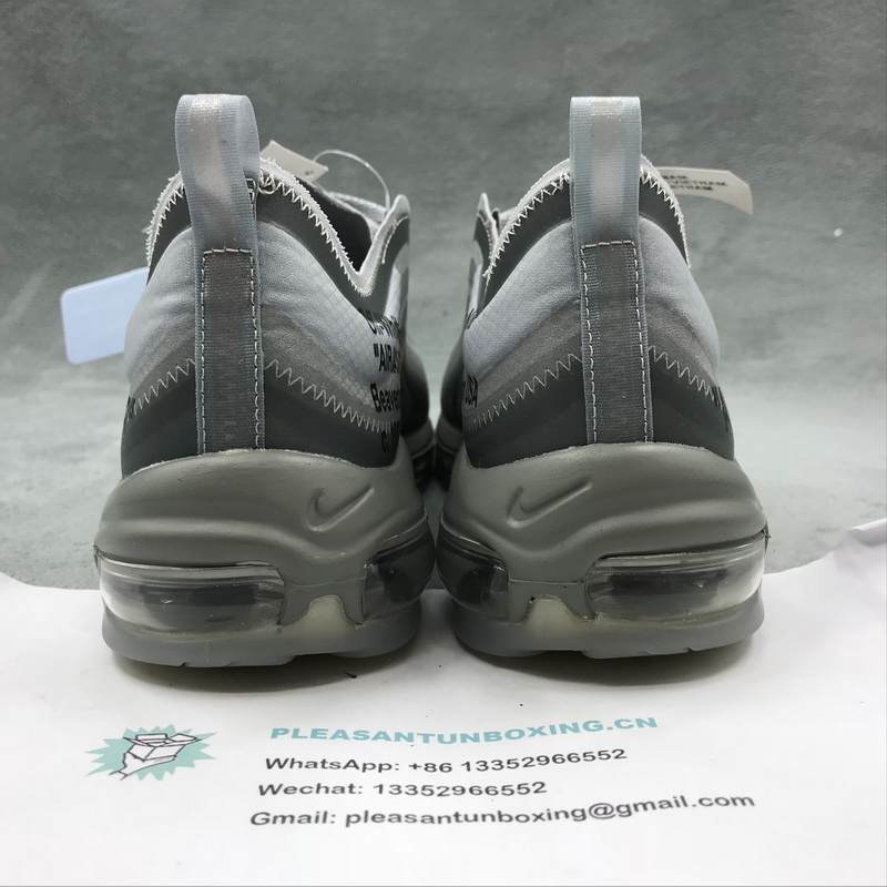 Authentic OFF-WHITE x Nike Air Max 97 Grey